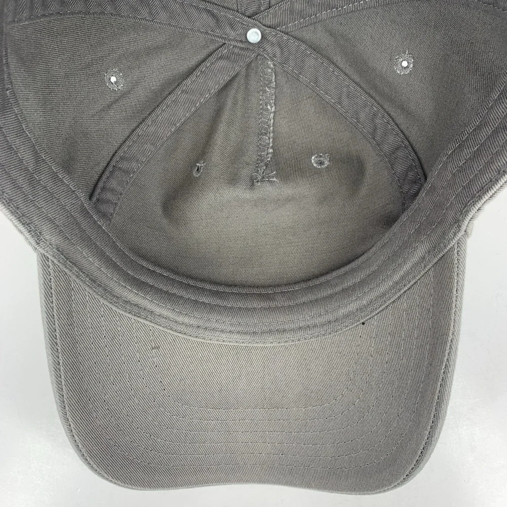 Red Star 46 Hat Women / Youth Gray Adjustable Snapback Baseball Cap DISCOLORED